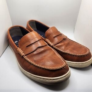 Cole Haan Nantucket Penny Loafers Mens Size 10M Brown Leather Slip On Dress Shoe
